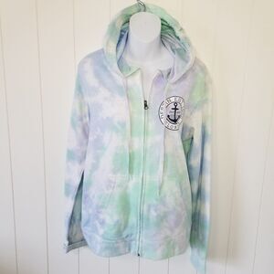 Destin Florida Hoodie Jacket Size Large Spell Out Zipper